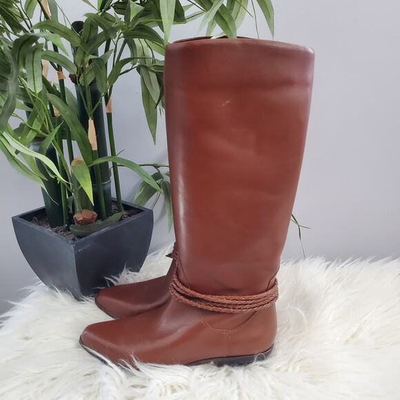 Scruples Brown Soft Leather Riding Boots 6.5 - Picture 2 of 14